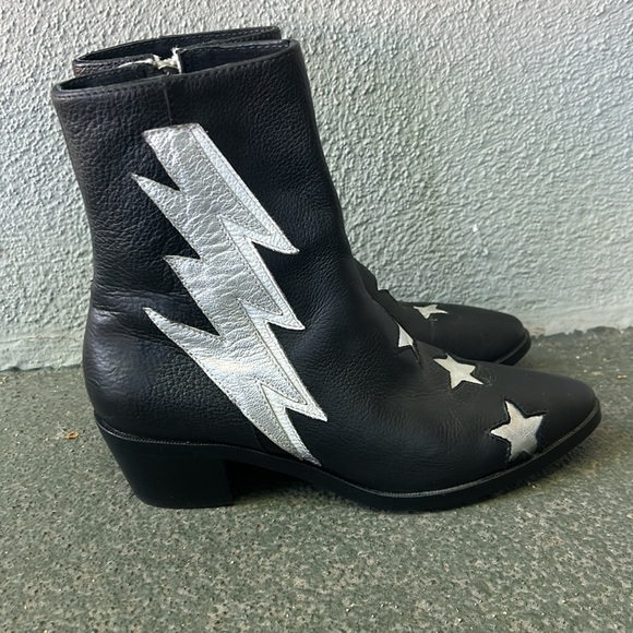 Modern Vice The Original Bolt Boots David Bowie Ziggy Stardust 70's Vibes 5.5 - Picture 3 of 9